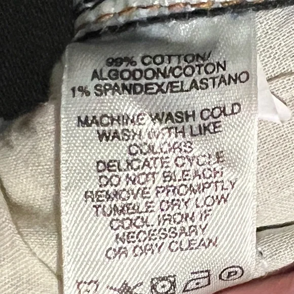 DKNY Jeans Size 4 Blue Straight Leg Mid Rise Stretch Denim Pants - Picture 4 of 4